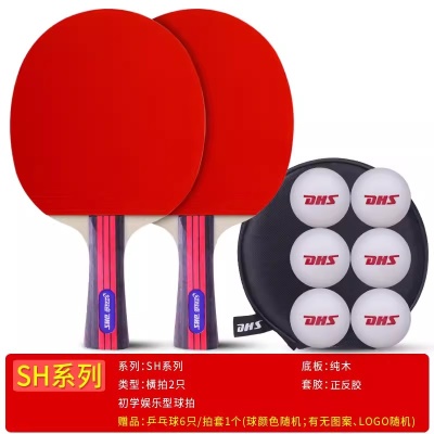 SH经典【横+横】送乒乓球+拍套