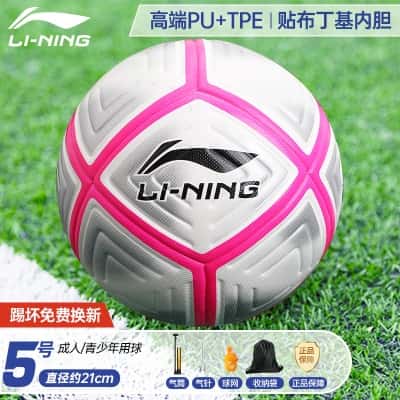 669比赛复合款【成人5号粉银灰】PU+TPE强耐磨 （送气筒大礼包）