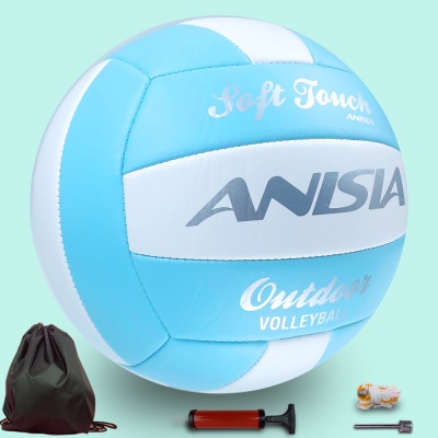 5号天空蓝（不发光） 店主主推款 中考专用 气针网兜气筒球包