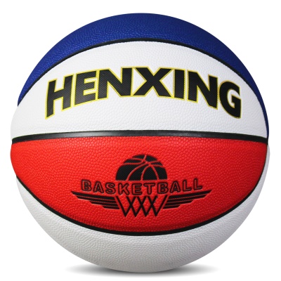 HX红白蓝5号PU篮球+赠品