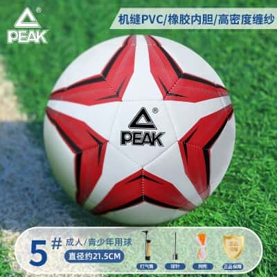 5号红白『12岁以上标准专业球』耐磨PVC机缝