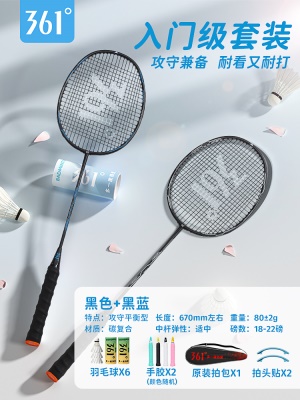 优选尊贵款丨专业级球拍2只+送赠品6球套装