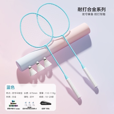 训练款【蓝色】送3球/手胶/拍包