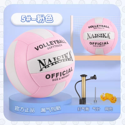 推荐加厚【5号粉色】中考专用送气筒网兜气针