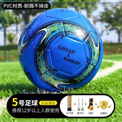 蓝色5号【12岁以上标准专业球】-PVC不破皮