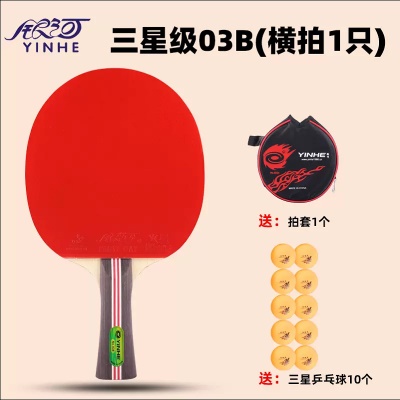 三星03B横板长手柄（拍套+三星球10粒）