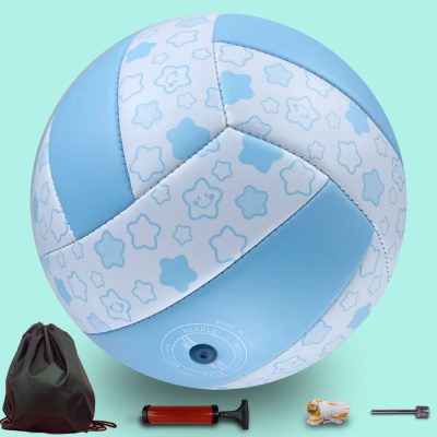 5号夜光蓝星星【店主推款】中考专用 气针网兜气筒球包