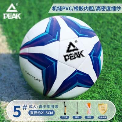 5号白蓝『12岁以上标准专业球』耐磨PVC机缝