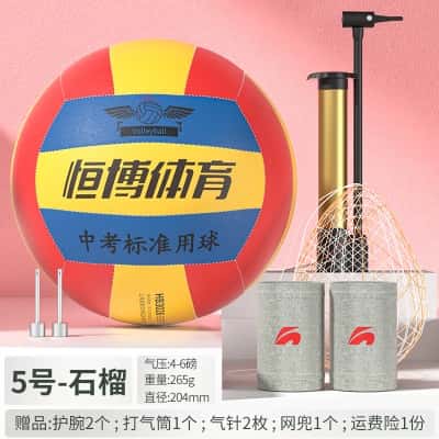 【5号标准球】  翻毛皮石榴，送护腕+气针+网兜+气筒