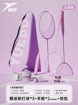 云雾紫/2支【热销款/攻守兼备】PRO-217 送3个耐打球+2个手胶+原装包*1